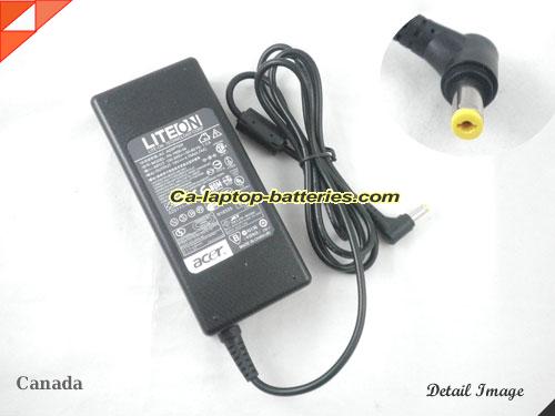  image of ACER ADP-90SB BB ac adapter, 19V 4.74A ADP-90SB BB Notebook Power ac adapter ACER19V4.74A90W-5.5x1.7mm-RIGHT-ANGEL