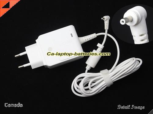  image of ASUS AD59230 ac adapter, 19V 1.58A AD59230 Notebook Power ac adapter ASUS19V1.58A30W-2.31x0.7mm-EU-wall-W