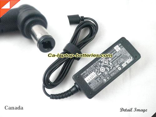  image of ASUS ADP-40EH ac adapter, 19V 2.1A ADP-40EH Notebook Power ac adapter ASUS19V2.1A40W-5.5x2.5mm-rightangel