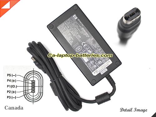  image of HP 344500-003 ac adapter, 19V 9.5A 344500-003 Notebook Power ac adapter HP19V9.5A180W-OVALMUL