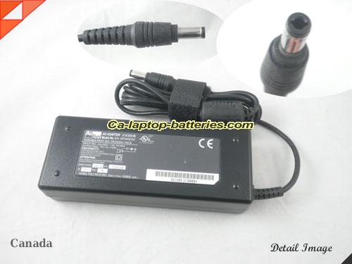  image of TOSHIBA PA-1750-09 ac adapter, 19V 3.95A PA-1750-09 Notebook Power ac adapter AcBel19V3.95A75W-5.5x2.5mm