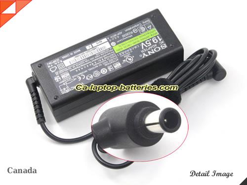  image of SONY PCGA-AC19V1 ac adapter, 19.5V 4.7A PCGA-AC19V1 Notebook Power ac adapter SONY19.5V4.7A92W-6.5x4.4mm