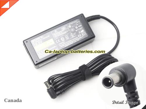  image of SONY PCGA-ACX1 ac adapter, 19.5V 2.15A PCGA-ACX1 Notebook Power ac adapter SONY19.5V2.15A40W-6.5x4.4mm