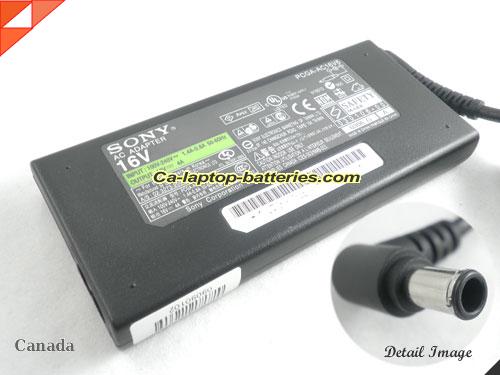 SONY PCG-C1F adapter, 16V 4A PCG-C1F laptop computer ac adaptor, SONY16V4A64W-6.5x4.4mm-Slim