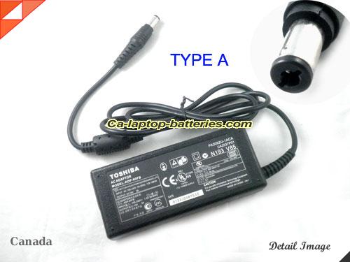 TOSHIBA SATELLITE 315CDS adapter, 15V 3A SATELLITE 315CDS laptop computer ac adaptor, TOSHIBA15V3A45W-6.0x3.0mm-TYPE-A