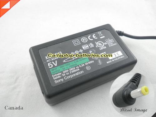  image of SONY XA-AC13 ac adapter, 5V 2A XA-AC13 Notebook Power ac adapter SONY5V2A10W-4.0x1.7mm