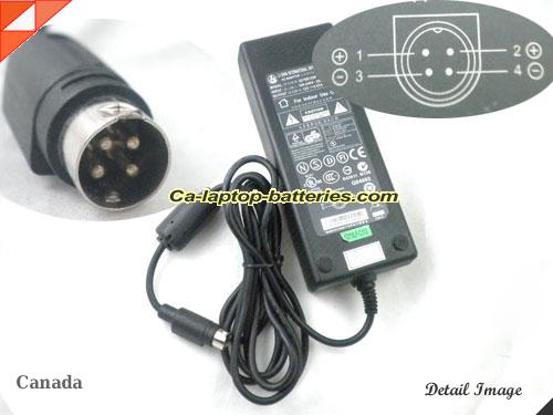  image of LI SHIN 0219B1280 ac adapter, 12V 6.67A 0219B1280 Notebook Power ac adapter LS12V6.67A80W-4PIN-SZXF