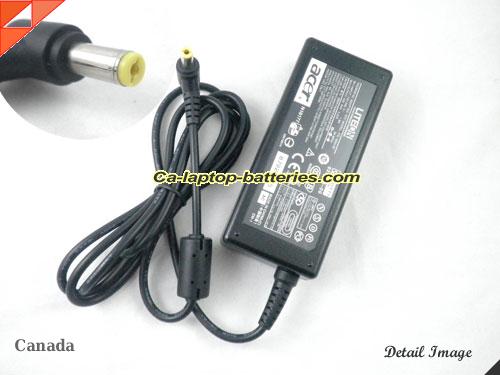 ACER ASPIRE 1651WLMI adapter, 19V 3.42A ASPIRE 1651WLMI laptop computer ac adaptor, ACER19V3.42A65W-5.5x2.5mm-RIGHT-ANGEL