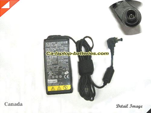  image of FUJITSU U1010 ac adapter, 16V 2.5A U1010 Notebook Power ac adapter FUJITSU16V2.5A40W-6.5x4.0mm