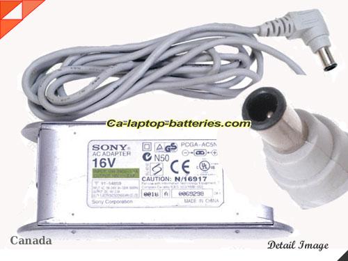  image of SONY PCGA-AC16V2 ac adapter, 16V 2.5A PCGA-AC16V2 Notebook Power ac adapter SONY16V2.5A40W-6.5x4.0mm-W