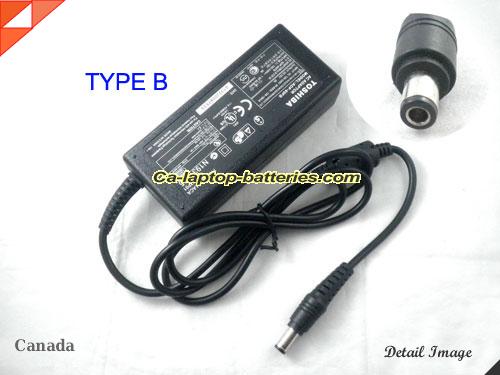  image of TOSHIBA API-7595 ac adapter, 15V 3A API-7595 Notebook Power ac adapter TOSHIBA15V3A45W-6.0x3.0mm-TYPE-B