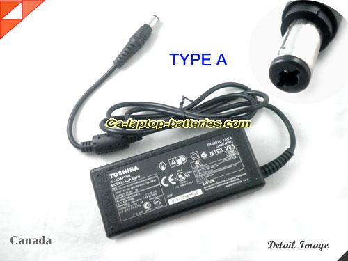  image of TOSHIBA G71C0002S110 ac adapter, 15V 3A G71C0002S110 Notebook Power ac adapter TOSHIBA15V3A45W-6.0x3.0mm-TYPE-A