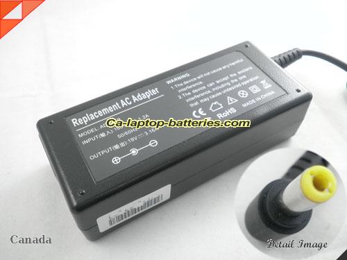  image of LITEON 208190-001 ac adapter, 19V 3.16A 208190-001 Notebook Power ac adapter LITEON19V3.16A60W-5.5x2.5mm