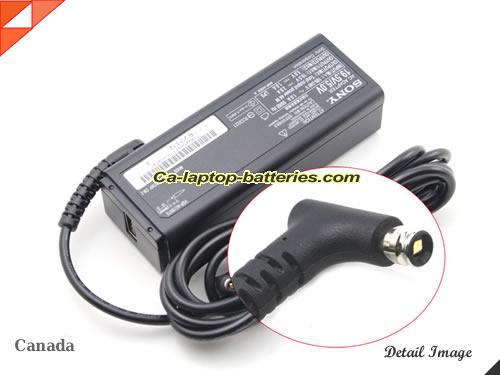  image of SONY VGP-AC19V74 ac adapter, 19.5V 2A VGP-AC19V74 Notebook Power ac adapter SONY19.5V2A44W-USB