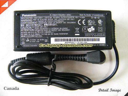 PANASONIC CF-W4 adapter, 16V 4.06A CF-W4 laptop computer ac adaptor, PANASONIC16V4.06A65W-5.5x2.5mm-B