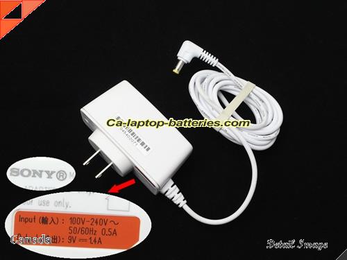  image of SONY AC-P9014A1 ac adapter, 9V 1.4A AC-P9014A1 Notebook Power ac adapter SONY9V1.4A13W-4.8x1.7mm-US-W
