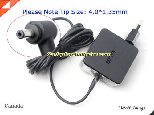  image of ASUS ADP-33AW A ac adapter, 19V 1.75A ADP-33AW A Notebook Power ac adapter ASUS19V1.75A33W-4.0X1.35mm-EU