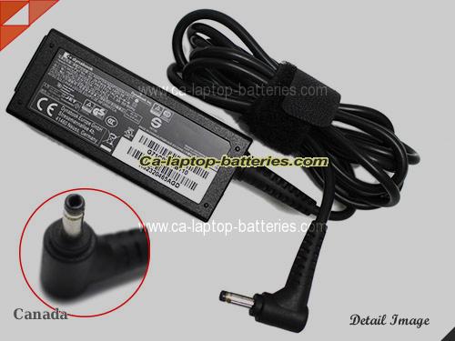  image of TOSHIBA PA5044U-1ACA ac adapter, 19V 2.37A PA5044U-1ACA Notebook Power ac adapter Dynabook19V2.37A45W-4.0x1.7mm