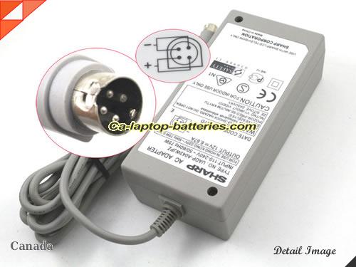  image of SHARP UADP-A043WJPZ ac adapter, 12V 6.67A UADP-A043WJPZ Notebook Power ac adapter SHARP12V6.67A80W-4pin-G