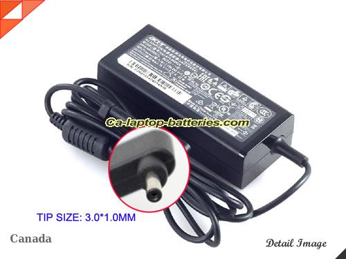 ACER ASPIRE ONE 722 adapter, 19V 2.37A ASPIRE ONE 722 laptop computer ac adaptor, ACER19V2.37A45W-3.0x1.0mm-B