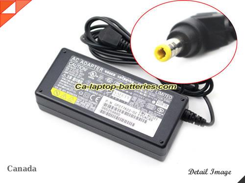 FUJITSU NB75L/TS adapter, 19V 3.37A NB75L/TS laptop computer ac adaptor, FUJITSU19V3.37A64W-5.5x2.5mm