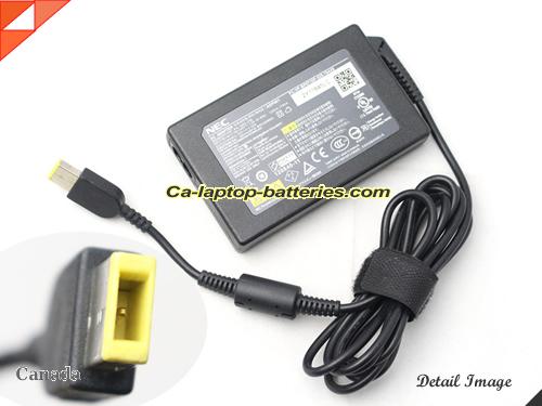  image of NEC PA-1650-3JN ac adapter, 20V 3.25A PA-1650-3JN Notebook Power ac adapter NEC20V3.25A-65W-rectangle-pin