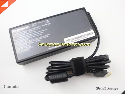  image of LENOVO PA-1121-72VA ac adapter, 20V 6A PA-1121-72VA Notebook Power ac adapter LENOVO20V6A120W-rectangle