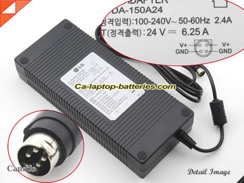  image of LG DA-150A24 ac adapter, 24V 6.25A DA-150A24 Notebook Power ac adapter LG24V6.25A150W-4PIN