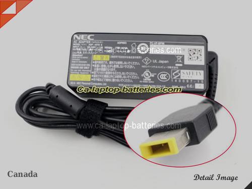 NEC PC-GN246DBA5 adapter, 20V 2.25A PC-GN246DBA5 laptop computer ac adaptor, NEC20V2.25A45W-rectangle