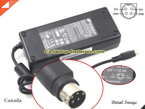  image of DELTA DPS-150NB-1B ac adapter, 12V 12.5A DPS-150NB-1B Notebook Power ac adapter FSP12V12.5A150W-4PIN