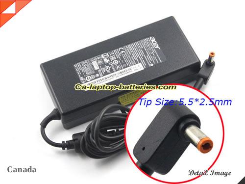 Acer ASPIRE VN7-791G-71YT adapter, 19V 7.1A ASPIRE VN7-791G-71YT laptop computer ac adaptor, ACER19V7.1A135W-NEW-5.5x2.5mm