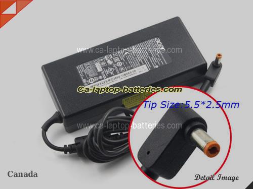 Acer ASPIRE VN7-591G-79QS adapter, 19V 7.1A ASPIRE VN7-591G-79QS laptop computer ac adaptor, ACER19V7.1A135W-NEW-5.5x2.5mm