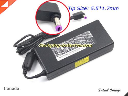  image of ACER ADP-135KB T ac adapter, 19V 7.1A ADP-135KB T Notebook Power ac adapter ACER19V7.1A135W-NEW-5.5x1.7mm