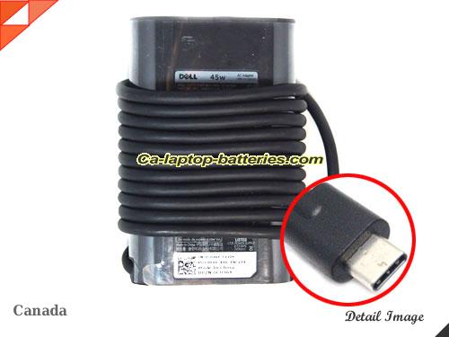  image of DELL THUNDERBOLT 3 ac adapter, 20V 2.25A THUNDERBOLT 3 Notebook Power ac adapter DELL20V2.25A45W-Type-C