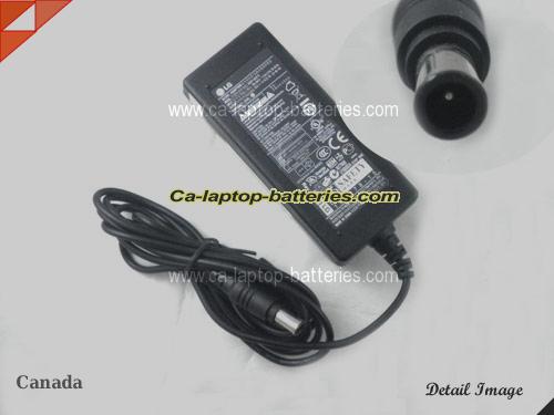 LG 22M45VQ adapter, 19V 2.1A 22M45VQ laptop computer ac adaptor, LG19V2.1A40W-6.5x4.0mm