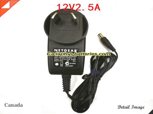  image of NETGEAR 332-10200-001 ac adapter, 12V 2.5A 332-10200-001 Notebook Power ac adapter NETGEAR12V2.5A30W-5.5x2.1mm-AU