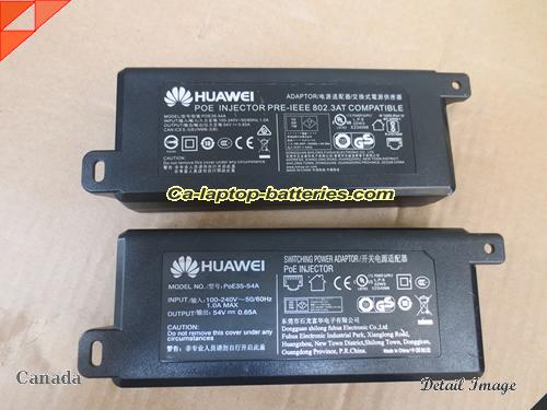 HUAWEI W0ACPSE00 adapter, 54V 0.65A W0ACPSE00 laptop computer ac adaptor, HUAWEI54V0.65A-POE35-54A