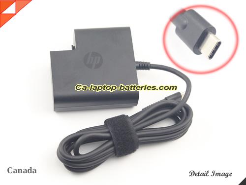  image of HP 860065-002 ac adapter, 20V 3.25A 860065-002 Notebook Power ac adapter HP20V3.25A65W-Type-C