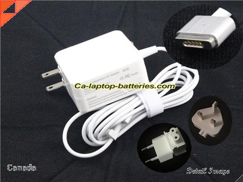  image of APPLE A1436 ac adapter, 14.85V 3.05A A1436 Notebook Power ac adapter UN14.85V3.05A45W-Wall-A450T-W