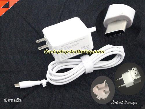  image of APPLE A1534 ac adapter, 14.5V 2A A1534 Notebook Power ac adapter UN14.5V2A29W-Type-C-Wall-A290C-W