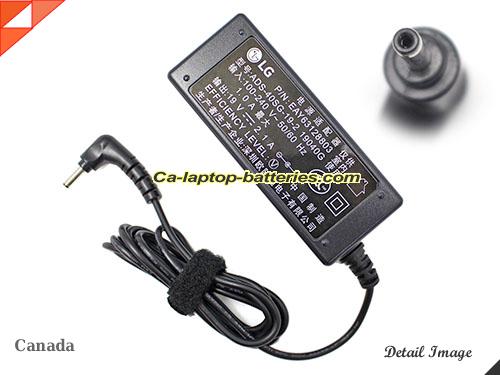  image of LG EAY63128803 ac adapter, 19V 2.1A EAY63128803 Notebook Power ac adapter LG19V2.1A40W-3.0x1.0mm