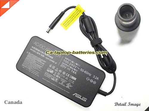  image of ASUS ADP-280BB B ac adapter, 20V 14A ADP-280BB B Notebook Power ac adapter ASUS20V14A280W-7.4x5.0mm-SPA