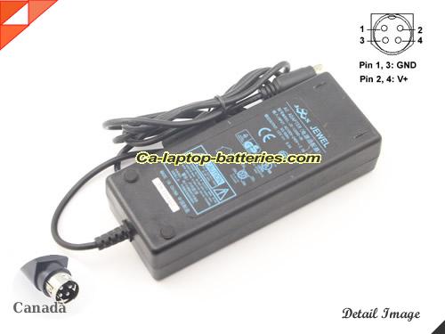  image of JEWEL JS120603K ac adapter, 12V 6A JS120603K Notebook Power ac adapter JEWEL12V6A72W-4PIN