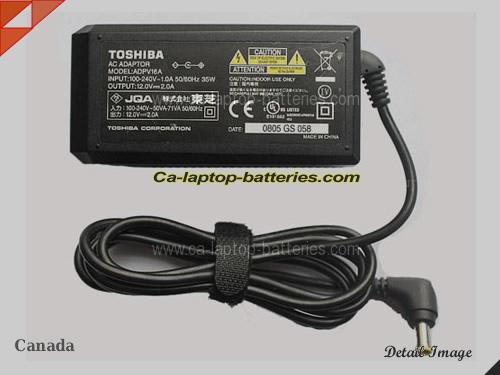 TOSHIBA REGZA SD-P96DT adapter, 12V 2A REGZA SD-P96DT laptop computer ac adaptor, TOSHIBA12V2A24W-5.5x3.0mm