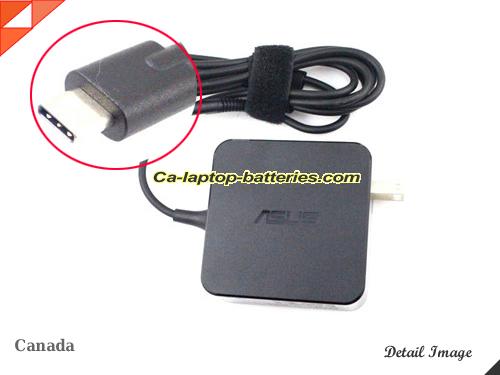  image of ASUS 90XB04EN-MPW0A0 ac adapter, 20V 3.25A 90XB04EN-MPW0A0 Notebook Power ac adapter ASUS20V3.25A65W-Type-C-US
