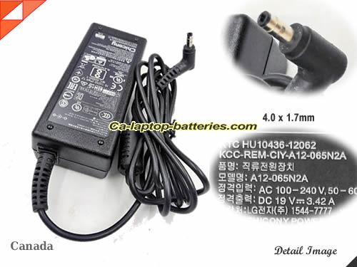  image of CHICONY A065R093L ac adapter, 19V 3.42A A065R093L Notebook Power ac adapter CHICONY19V3.42A65W-BulleTip