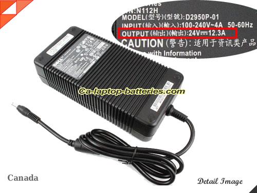  image of DELL DA295PSO-01 ac adapter, 24V 12.3A DA295PSO-01 Notebook Power ac adapter DELL24V12.3A300W-5.5x2.5mm