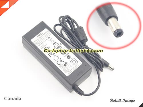  image of DVE DSA-42D-12 2 120300 ac adapter, 12V 3A DSA-42D-12 2 120300 Notebook Power ac adapter DVE12V3A36W-5.5x2.1mm