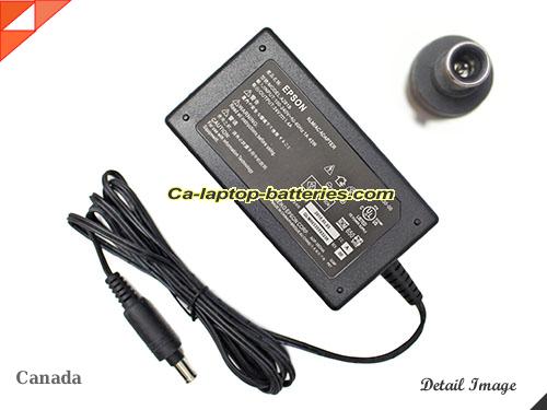 EPSON SCANNER 2480 adapter, 24V 1.4A SCANNER 2480 laptop computer ac adaptor, EPSON24V1.4A33.6W-6.5x4.0mm