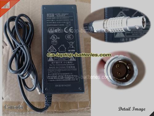  image of GVE GM130-2400500-F ac adapter, 24V 5A GM130-2400500-F Notebook Power ac adapter GVE24V5A120W-Special-2-Pins